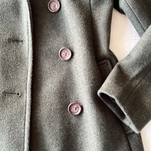 Old Navy Army Green Peacoat - Size XS - Picture 3 of 4